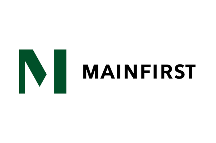 Mainfirst-Logo auf weißem Hintergrund.